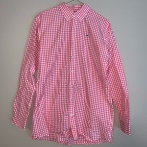 Vineyard Vines Youth XL salmon plaid button down